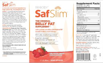 Re-Body SafSlim Delicious Berry Cream Fusion - supplement
