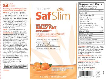 Re-Body SafSlim Delicious Tangerine Cream Fusion - supplement