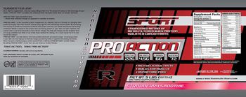 Reaction Nutrition Pro Action Strawberry Smoothie - supplement