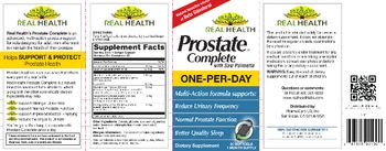 Real Health Prostate Complete with Saw Palmetto - supplement