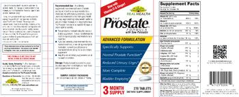 Real Health The Prostate Formula - supplement