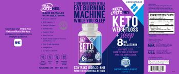 Real Ketones Keto Weight Loss + Sleep - supplement