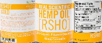 Real Scientific Hemp Oil RSHO CBD Liquid: Filtered Decarbox - supplement