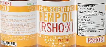 Real Scientific Hemp Oil RSHO-X CBD Liquid: Filtered Decarbox - supplement
