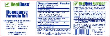 RealDose Menopause Formula No 1 - supplement