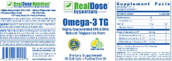 RealDose Omega-3 TG Fresh Lemon-Lime Taste - supplement