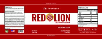 Red Supplements Red Lion Fruit Punch Flavor - supplement