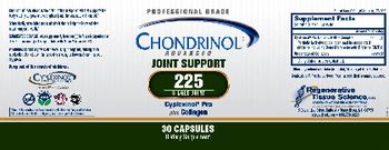 Regenerative Tissue Science Chondrinol Advanced 225 - supplement