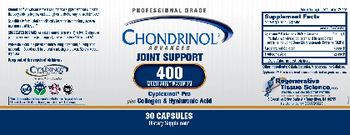 Regenerative Tissue Science Chondrinol Advanced 400 - supplement