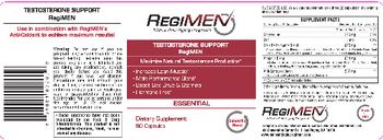 RegiMen Testosterone Support Regimen - supplement
