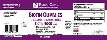 RejuviCare Biotin Gummies Berry Flavor - supplement
