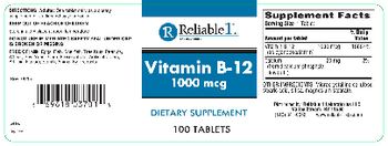 Reliable 1 Laboratories Vitamin B-12 1000 mcg - supplement