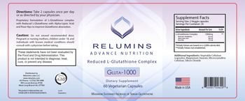 Relumins Advance Nutrition Gluta-1000 - supplement