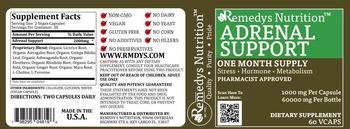 Remedys Nutrition Adrenal Support 1000 mg - supplement