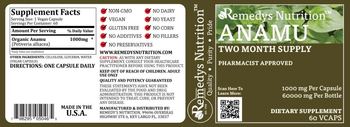 Remedys Nutrition Anamu 1000 mg - supplement