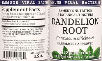 Remedys Nutrition Dandelion Root - supplement