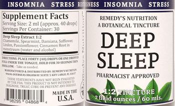 Remedys Nutrition Deep Sleep - supplement