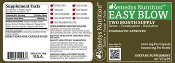 Remedys Nutrition Easy Blow 1000 mg - supplement