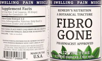 Remedys Nutrition Fibro Gone - supplement