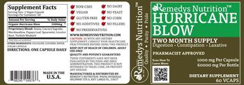 Remedys Nutrition Hurricane Blow 1000 mg - supplement