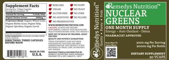 Remedys Nutrition Nuclear Greens 3000 mg - supplement
