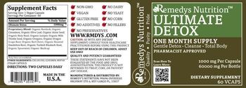 Remedys Nutrition Ultimate Detox 1000 mg - supplement