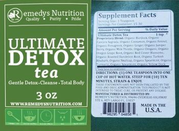 Remedys Nutrition Ultimate Detox Tea - supplement