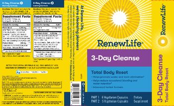 Renew Life 3-Day Cleanse 3-Day Cleanse Evening Formula - supplement