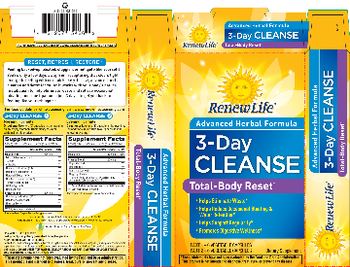 Renew Life 3-Day Cleanse Total Body Reset 3-Day Cleanse 1 Morning Formula - supplement