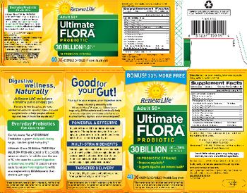 Renew Life Adult 50+ Ultimate Flora Probiotic 30 Billion - probiotic supplement
