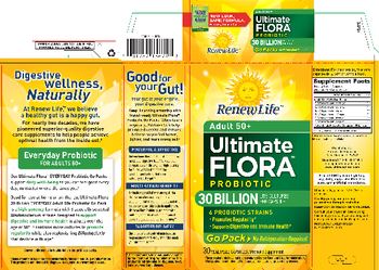 Renew Life Adult 50+ Ultimate Flora Probiotic 30 Billion Go Pack - probiotic supplement