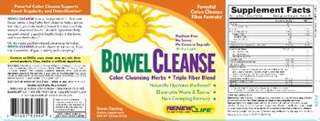 Renew Life Bowel Cleanse - supplement