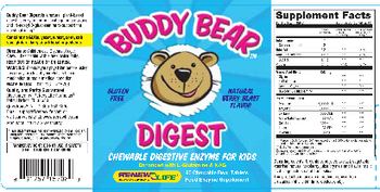 Renew Life Buddy Bear Digest Natural Berry Blast Flavor - food enzyme supplement