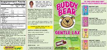 Renew Life Buddy Bear Gentle Lax Delicious Natural Chocolate Cream Flavor - supplement