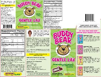 Renew Life Buddy Bear Gentle Lax Natural Chocolate Flavor - supplement