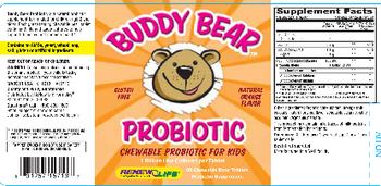 Renew Life Buddy Bear Probiotic Natural Orange Flavor - supplement