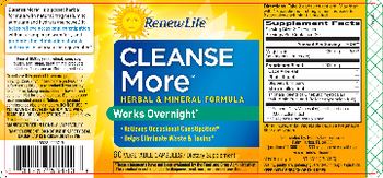 Renew Life Cleanse More - supplement