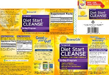 Renew Life Diet Start Cleanse Targeted  Diet Start Cleanse Targeted Part 1 - supplement