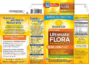 Renew Life Everyday Ultimate Flora Probiotic 15 Billion Go Pack - probiotic supplement