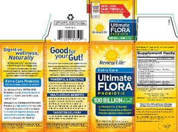 Renew Life Extra Care Ultimate Flora Probiotic 100 Billion - probiotic supplement