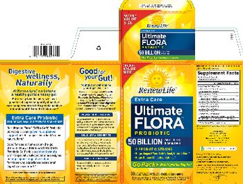 Renew Life Extra Care Ultimate Flora Probiotic 50 Billion - probiotic supplement