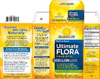 Renew Life Extra Care Ultimate Flora Probiotic 50 Billion Go Pack - probiotic supplement