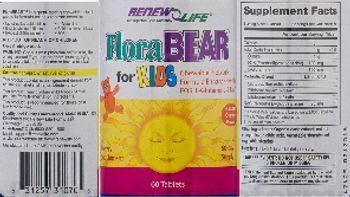 Renew Life FloraBear For Kids Natural Orange Flavor - supplement