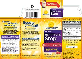 Renew Life Heartburn Stop Raspberry Chewable - enzyme supplement