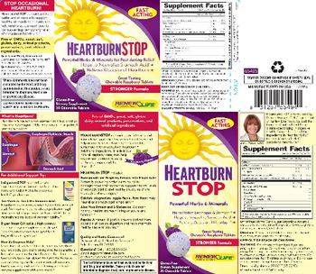 Renew Life HeartburnStop Chewable Tablets Raspberry - supplement