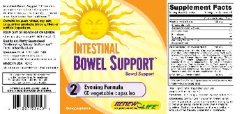 Renew Life Intestinal Bowel Support - supplement