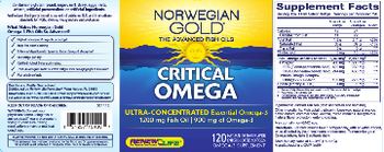 Renew Life Norwegian Gold Critical Omega Natural Orange Flavor - omega3 supplement
