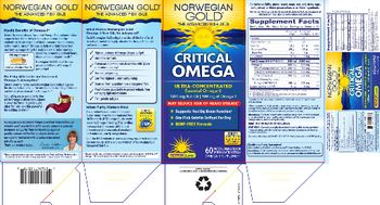 Renew Life Norwegian Gold Critical Omega Natural Orange Flavor - omega3 supplement