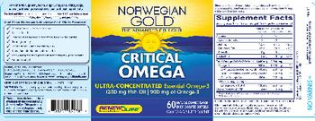 Renew Life Norwegian Gold Critical Omega Natural Orange Flavor - omega3 supplement