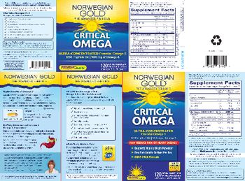 Renew Life Norwegian Gold Critical Omega Natural Orange Flavor - omega3 supplement